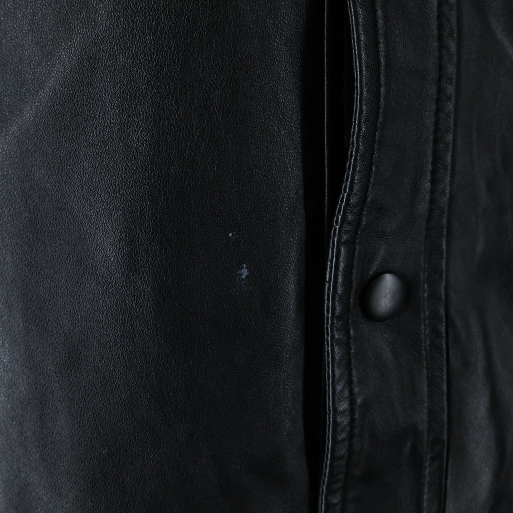 BREATH(ブレス) 23SS ラムレザー ロングスリーブ長袖シャツ BR23SS-O0001 ブラック