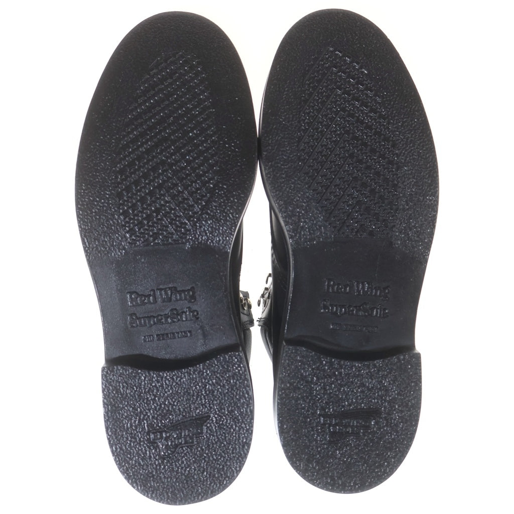 RED WING(レッド ウイング) 8133 SuperSole 6-inch Moc Black Chrome スーパーソール モックトゥ レザーブーツ ブラック US9.5/27.5cm