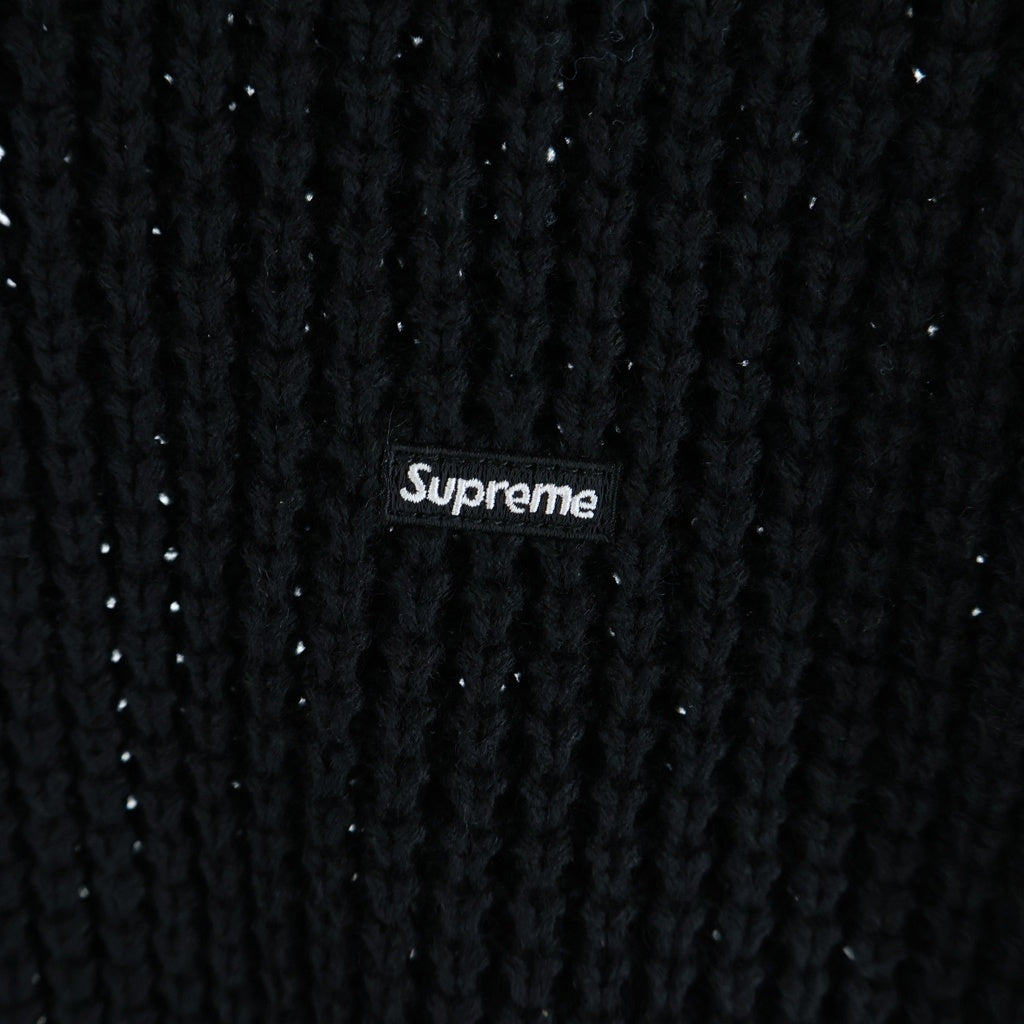 SUPREME(シュプリーム) 26SS Waffle Small Box Sweater Black スモールボックスロゴ クルーネック ワッフルニットセーター ブラック