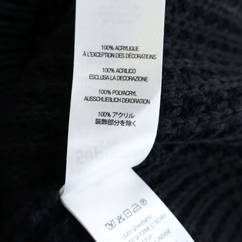 SUPREME(シュプリーム) 26SS Waffle Small Box Sweater Black スモールボックスロゴ クルーネック ワッフルニットセーター ブラック