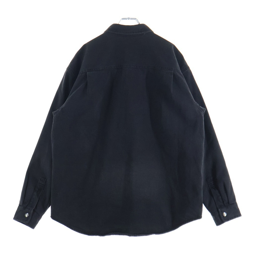 SUPREME(シュプリーム) 25AW Quilted Lined Denim Snap Shirt Black 裏地キルティング 長袖デニムシャツ ブラック