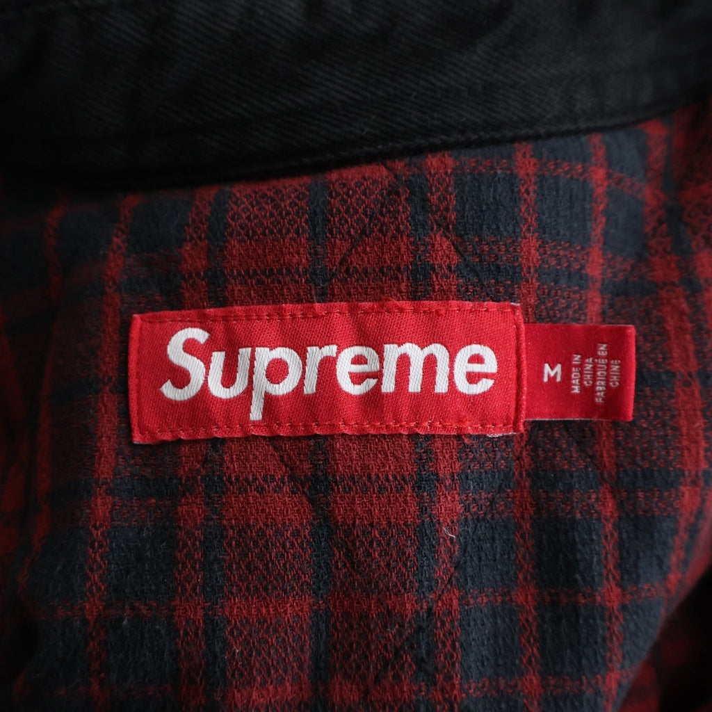 SUPREME(シュプリーム) 25AW Quilted Lined Denim Snap Shirt Black 裏地キルティング 長袖デニムシャツ ブラック