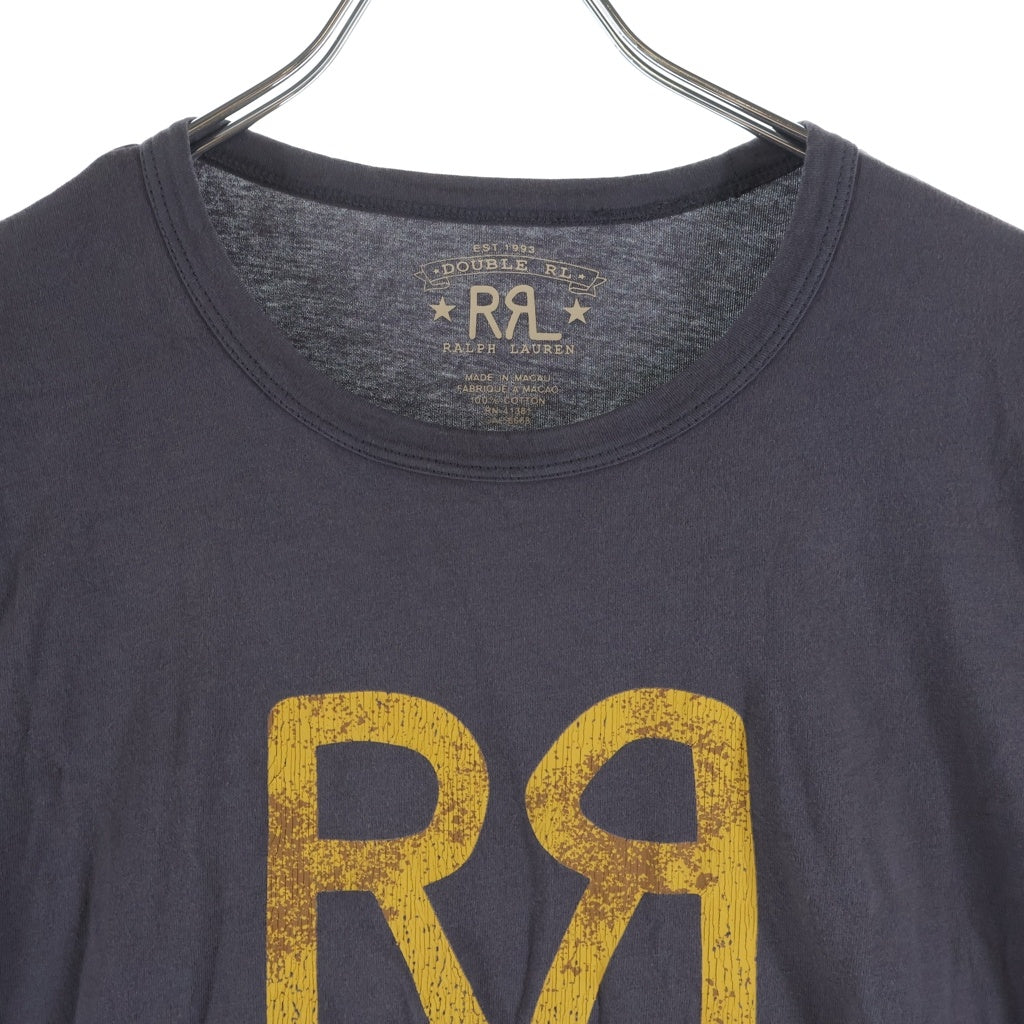 RRL(ダブルアールエル) Ranch Logo Tee Charcoal 半袖Tシャツ グレー