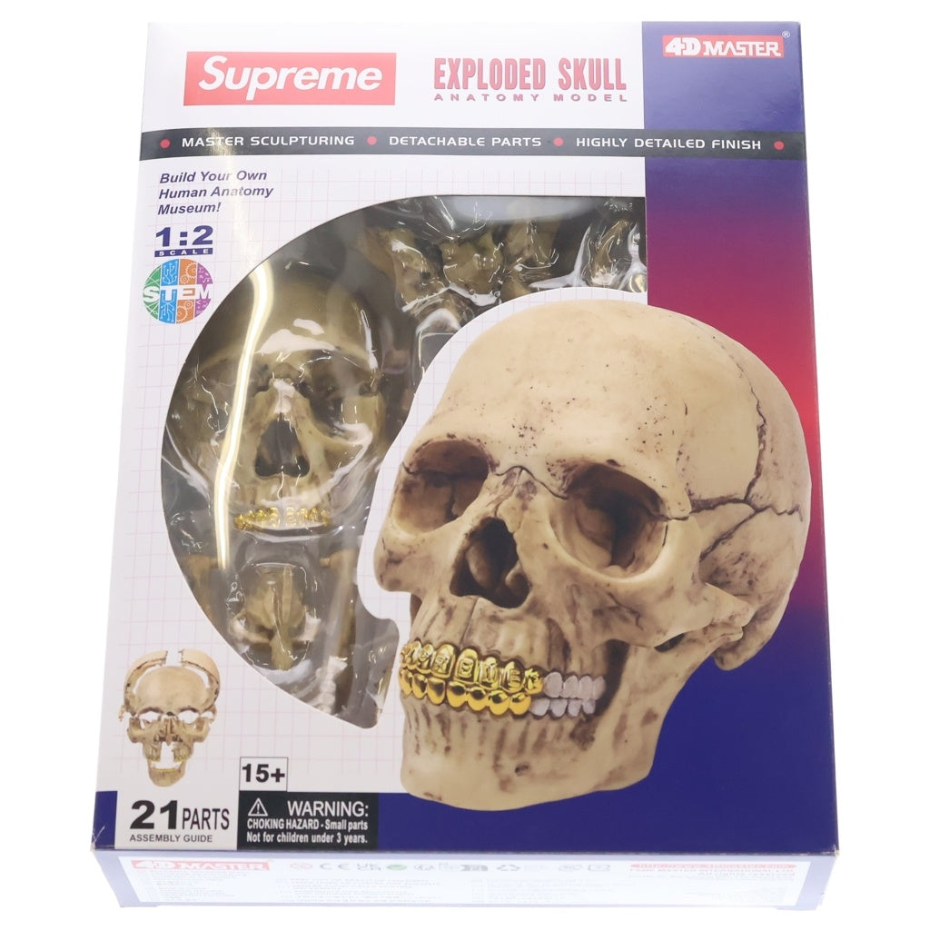 SUPREME(シュプリーム) 23AW 4D Model Human Skull Natural 4Dモデル 頭蓋骨模型パズル フィギュア ベージュ
