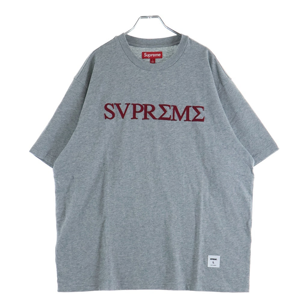 SUPREME(シュプリーム) 26SS Greek S/S Top Heather Grey グリーク 半袖Tシャツ グレー