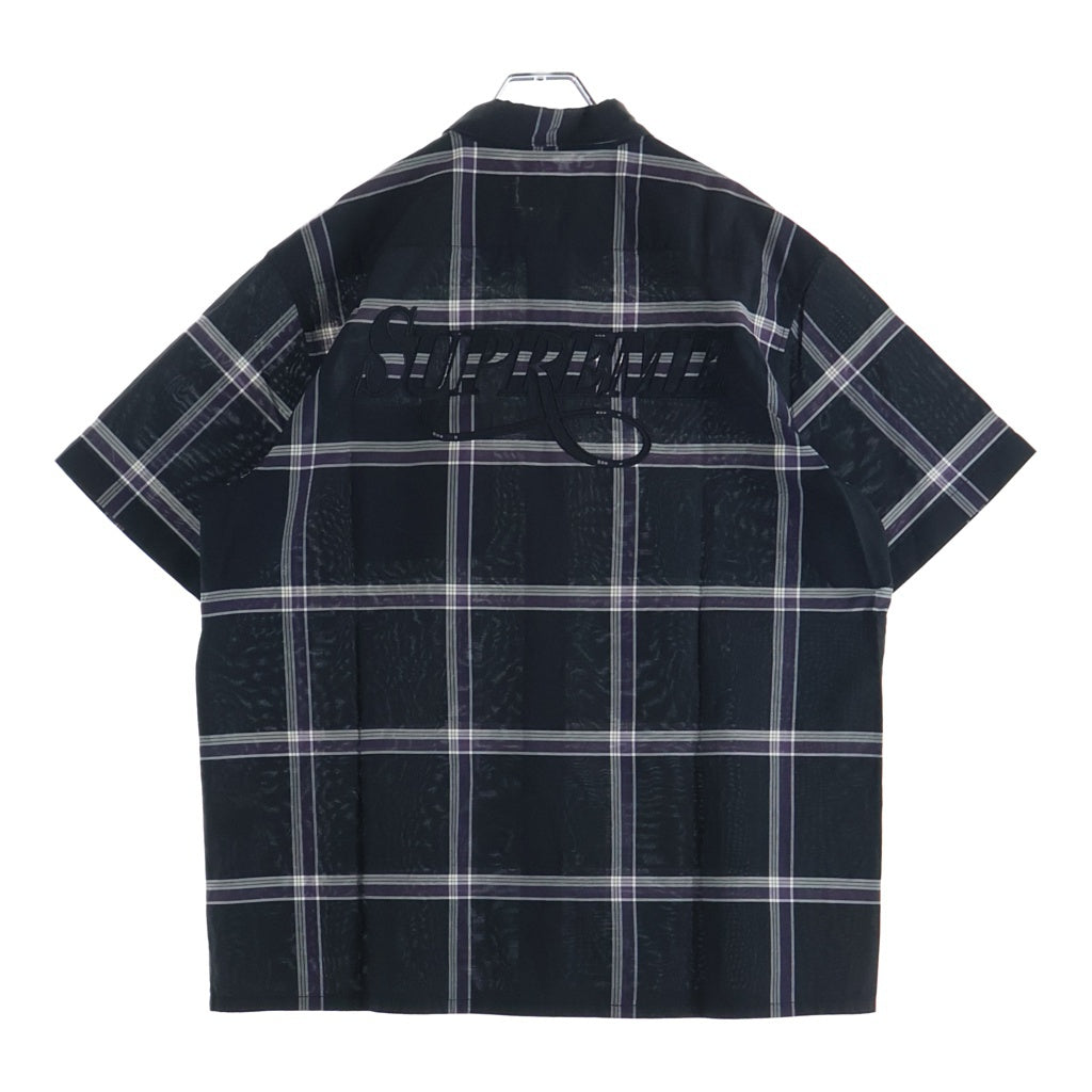 SUPREME(シュプリーム) 21SS Lightweight Plaid S/S Shirt Black ライトウェイト 半袖チェックシャツ ブラック