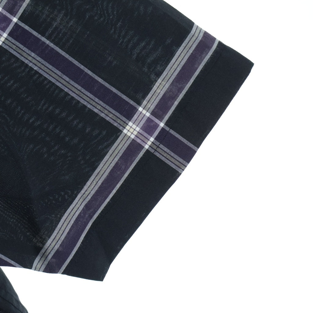 SUPREME(シュプリーム) 21SS Lightweight Plaid S/S Shirt Black ライトウェイト 半袖チェックシャツ ブラック