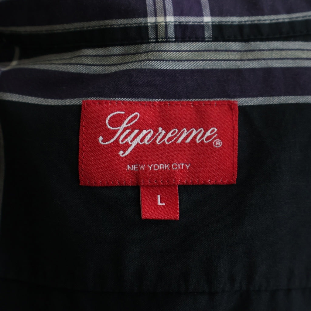 SUPREME(シュプリーム) 21SS Lightweight Plaid S/S Shirt Black ライトウェイト 半袖チェックシャツ ブラック