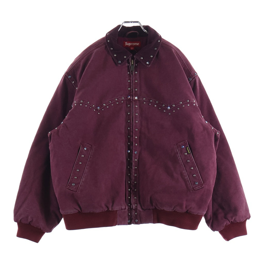 SUPREME(シュプリーム) 24AW B.B. Simon Studded Work Jacket Burgundy? B.B.サイモン スタッズワークジャケット バーガンディ