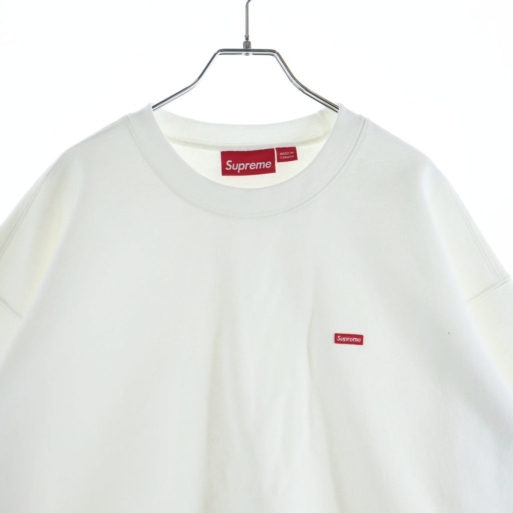 SUPREME(シュプリーム) 24AW Small Box Crewneck White スモールボックスロゴ クルーネックスウェットトレーナー ホワイト