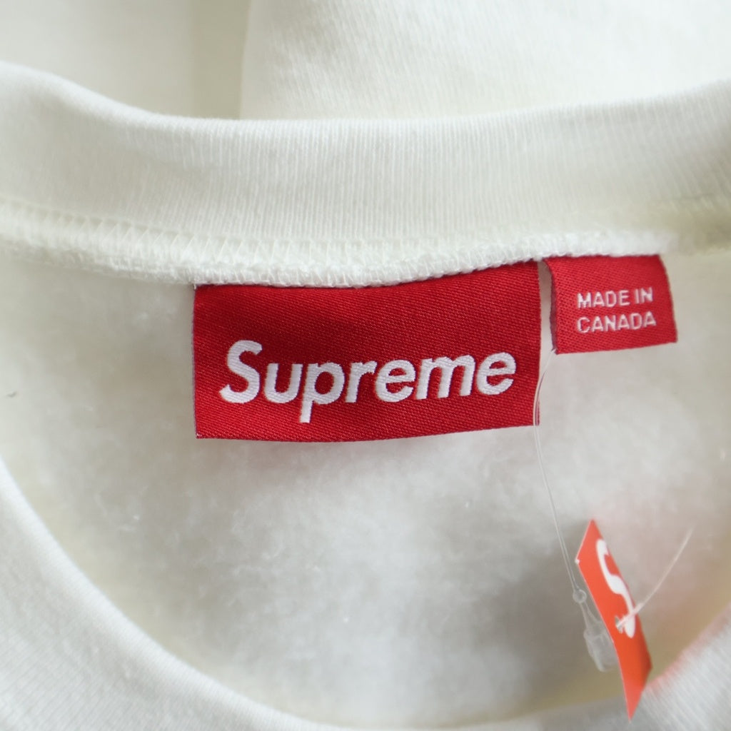 SUPREME(シュプリーム) 24AW Small Box Crewneck White スモールボックスロゴ クルーネックスウェットトレーナー ホワイト