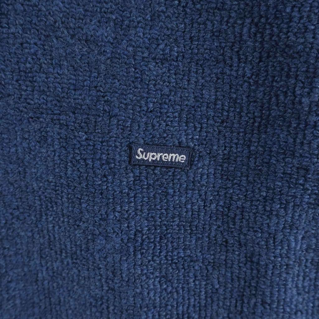 SUPREME(シュプリーム) 24AW Terry Small Box Sweater Blue テリー スモールボックスロゴ クルーネックニットセーター ブルー