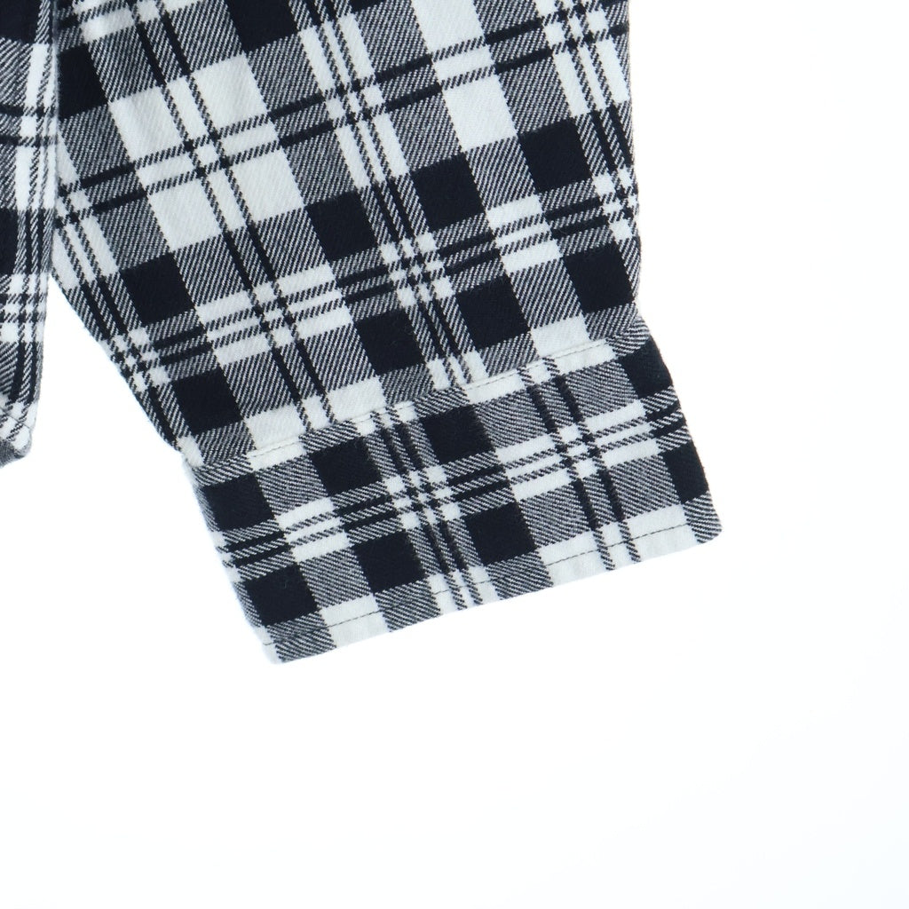 SUPREME(シュプリーム) 25AW Plaid Flannel Shirt White フランネルチェックシャツ 長袖シャツ ホワイト/ブラック