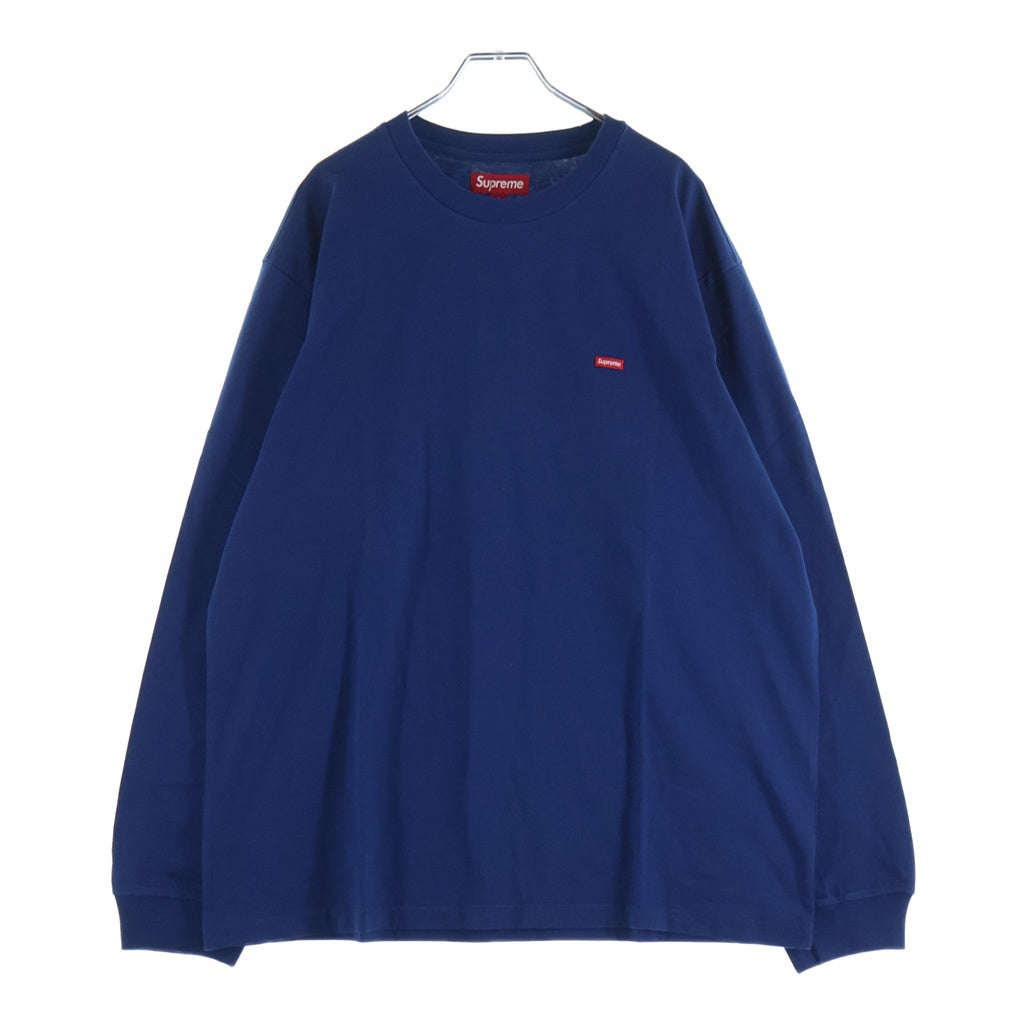 SUPREME(シュプリーム) 24AW Small Box L/S Tee Dark Royal スモールボックスロゴ 長袖Tシャツ ロンT ネイビー