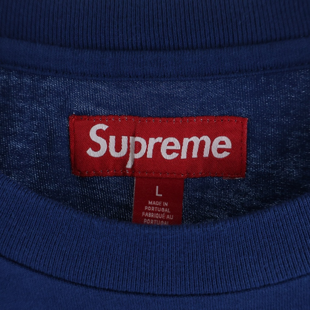 SUPREME(シュプリーム) 24AW Small Box L/S Tee Dark Royal スモールボックスロゴ 長袖Tシャツ ロンT ネイビー
