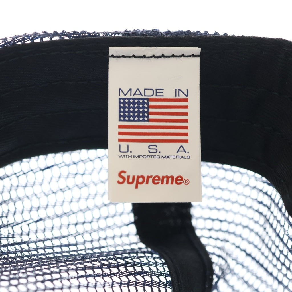 SUPREME(シュプリーム) 25AW Pinup Mesh Back 5-Panel Navy ピンアップ メッシュ 5パネルキャップ 帽子 ネイビー
