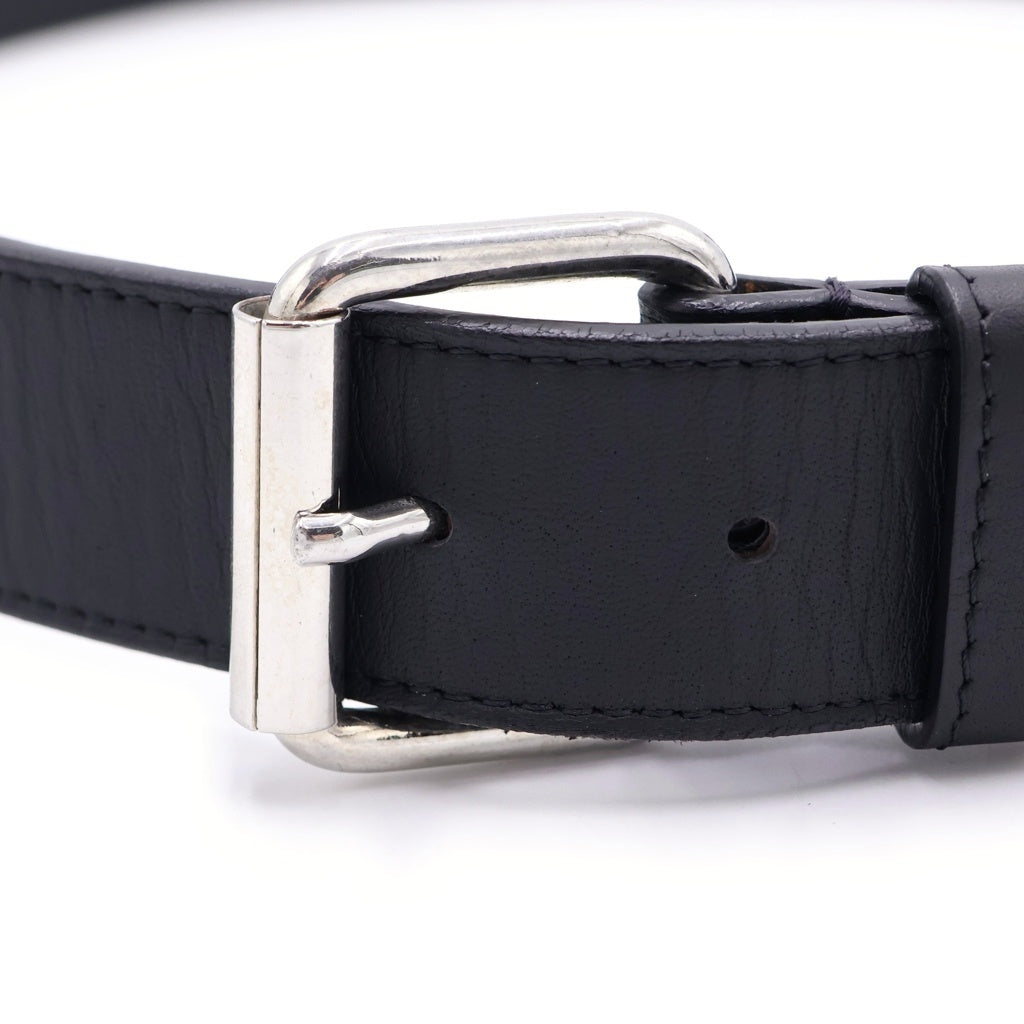 SUPREME(シュプリーム) 18SS Studded Logo Belt スタッズ レザーベルト ブラック