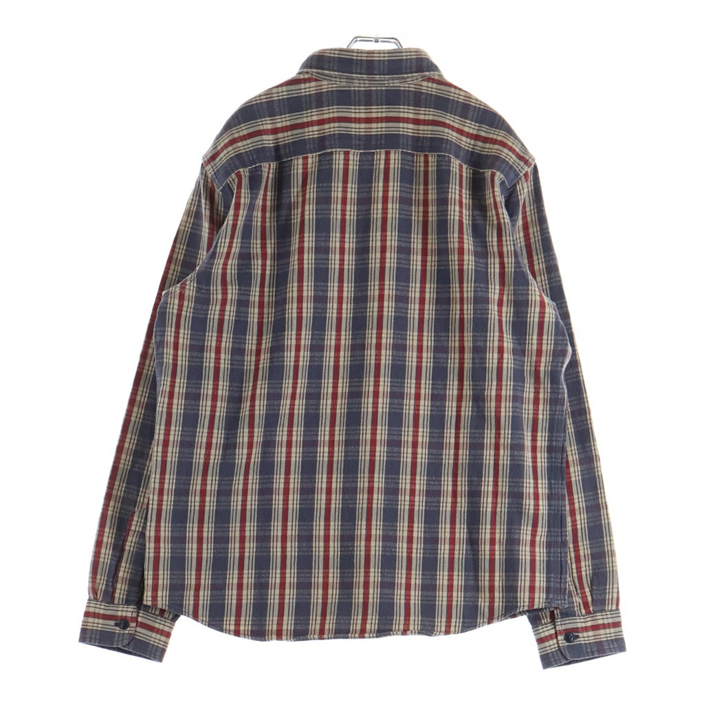 RRL(ダブルアールエル) Check Twill Work Shirt Blue/Cream/Red 長袖チェックシャツ ワークシャツ マルチ