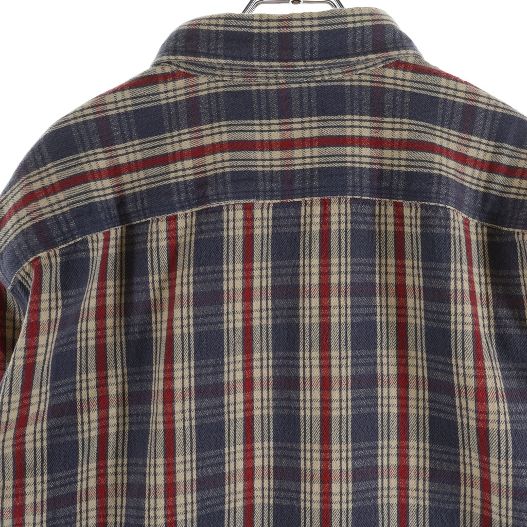 RRL(ダブルアールエル) Check Twill Work Shirt Blue/Cream/Red 長袖チェックシャツ ワークシャツ マルチ