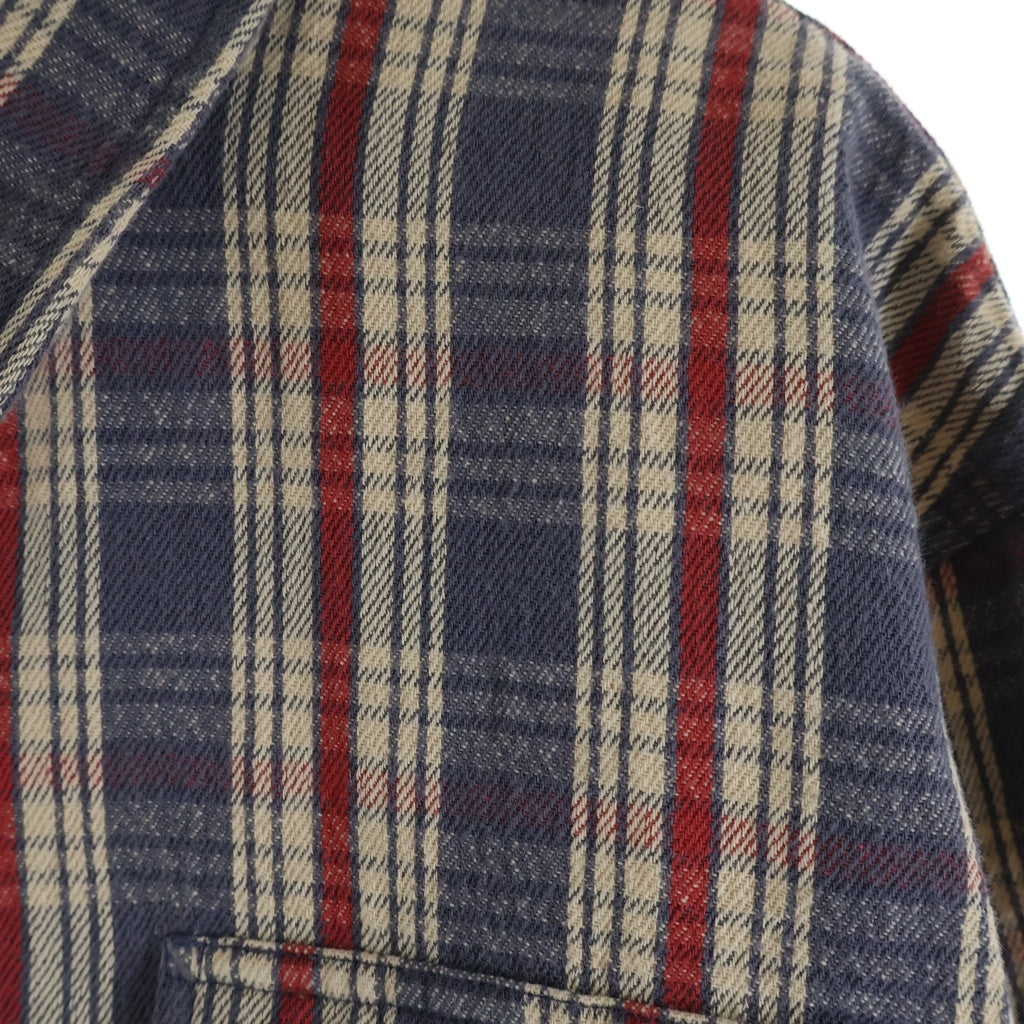 RRL(ダブルアールエル) Check Twill Work Shirt Blue/Cream/Red 長袖チェックシャツ ワークシャツ マルチ