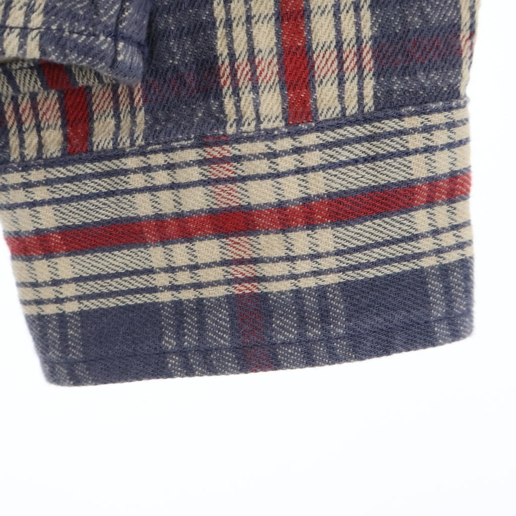 RRL(ダブルアールエル) Check Twill Work Shirt Blue/Cream/Red 長袖チェックシャツ ワークシャツ マルチ