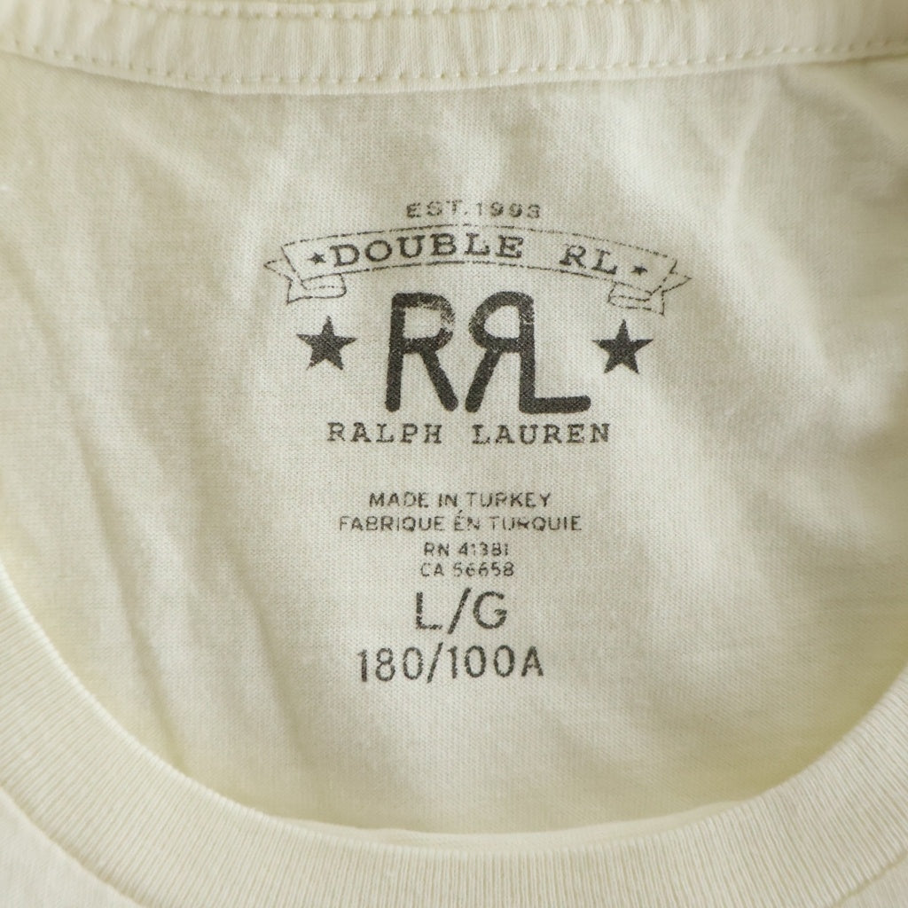 RRL(ダブルアールエル) Ranch Logo Tee White 半袖Tシャツ ホワイト
