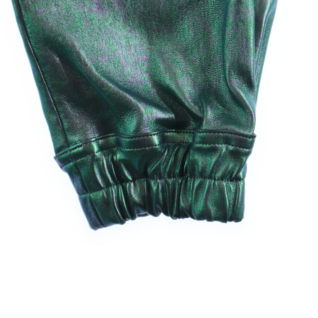 Rick Owens(リックオウエンス) 23SS Metallic Leather Mastodon メタリック ラムレザーマストドン カーゴパンツ グリーン RP01C5323-LSI