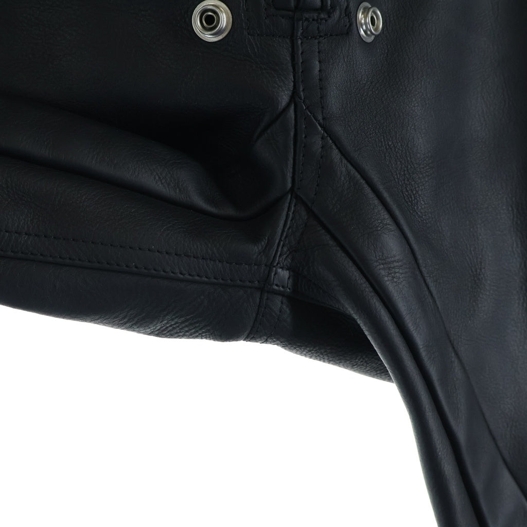 Rick Owens(リックオウエンス) 24SS Luxor Leather Jogger ルクソール レザーパンツ ブラック RU01D3395-LOY