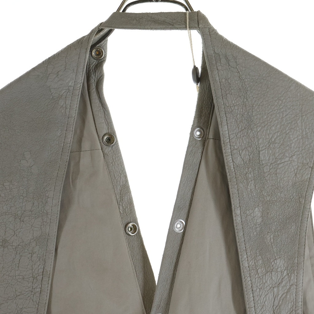 Rick Owens リックオウエンス 24AW Cargo Vest ラムレザー カーゴベスト ベージュ RU02D6767-LBA Rick Owens(リックオウエンス) 24AW Cargo Vest ラムレザー カーゴ