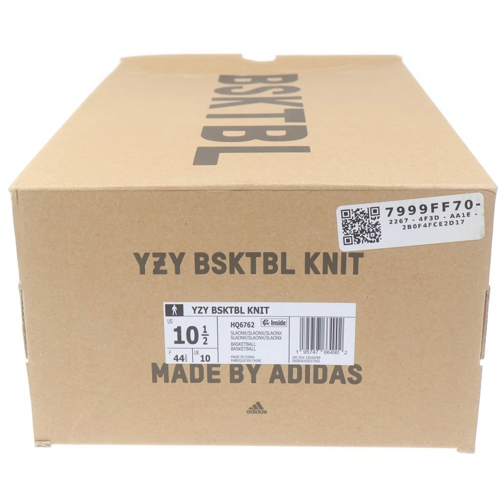 adidas(アディダス) YZY BSKTBL KNIT SLATE ONYX イージー バスケットボール ニット スレートオニキス ハイカットスニーカー US10.5/28.5cm ブラック