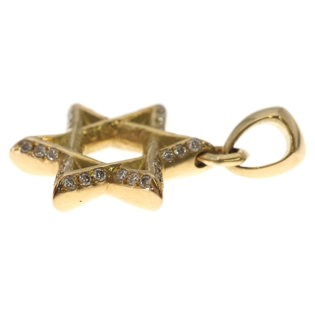 CHROME HEARTS(クロムハーツ) 22K STAR OF DAVID PENDANT P D スターオブダビデ パヴェダイヤモンド ペンダントトップ ゴールド