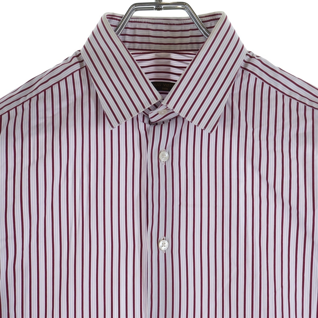 LOUIS VUITTON(ルイヴィトン) Stripe Shirt ストライプ長袖シャツ ホワイト
