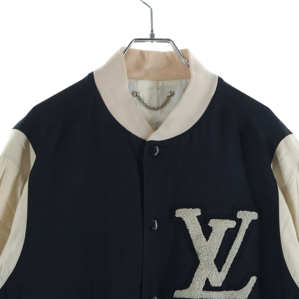 LOUIS VUITTON(ルイヴィトン) 10SS Stadium Jacket レーヨン スタジアムジャケット スタジャン ブラック RM101M MQBS11ST6