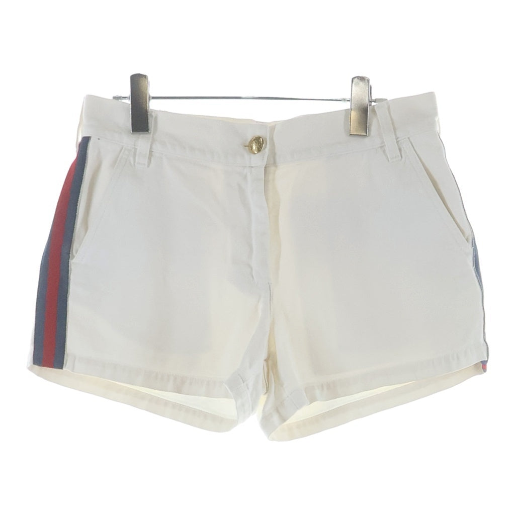 GUCCI(グッチ) Stripe Cotton Shorts サイドライン ショーツ ハーフパンツ ホワイト レディース 527632 XRB86