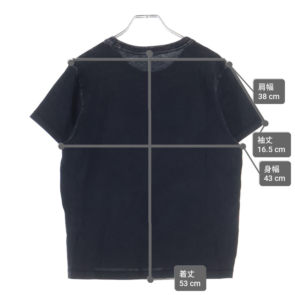ALEXANDER WANG(アレキサンダーワン) Cropped T-Shirt フェード加工 クロップド半袖Tシャツ グレー