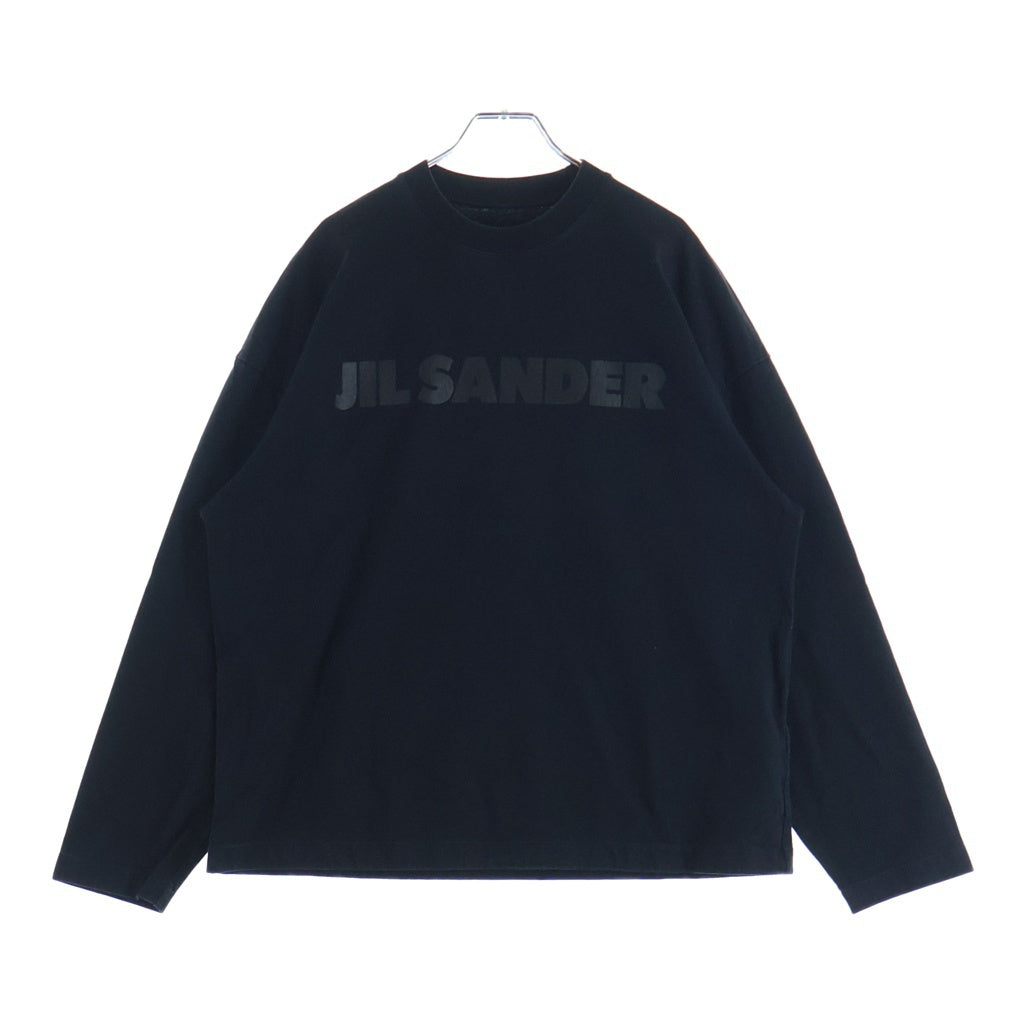 JIL SANDER(ジルサンダー) 24AW L/S T-Shirt ロゴプリント 長袖Tシャツ ロンT ブラック J21GC0167
