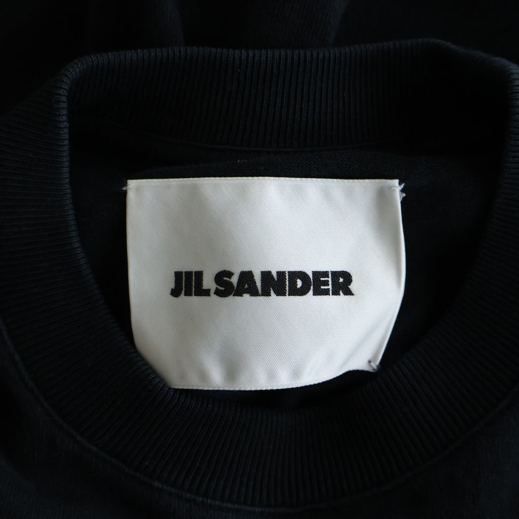 JIL SANDER(ジルサンダー) 24AW L/S T-Shirt ロゴプリント 長袖Tシャツ ロンT ブラック J21GC0167