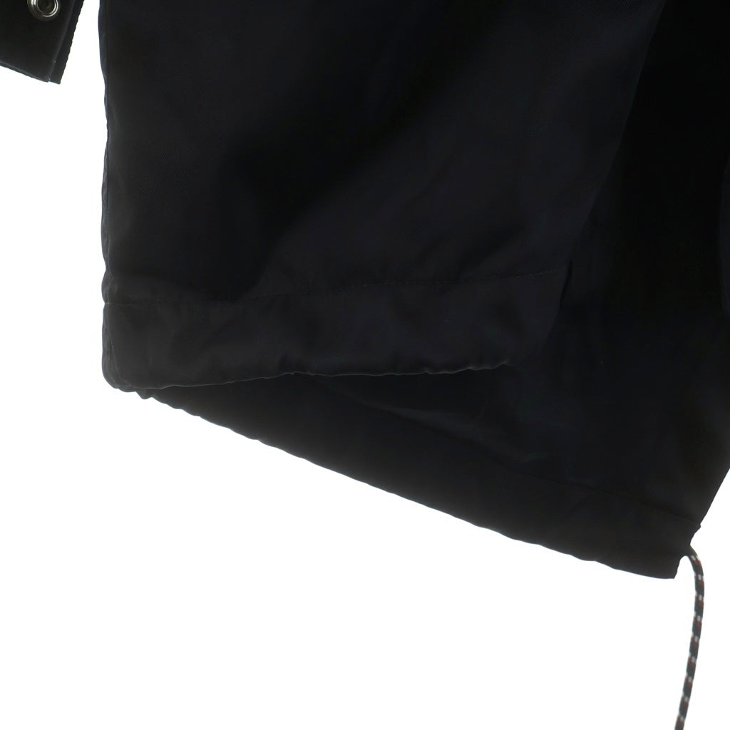 Dior HOMME(ディオールオム) 17AW Bee Nylon Hooded Coat ナイロンロングコート フーディー ブラック 733C302A3962