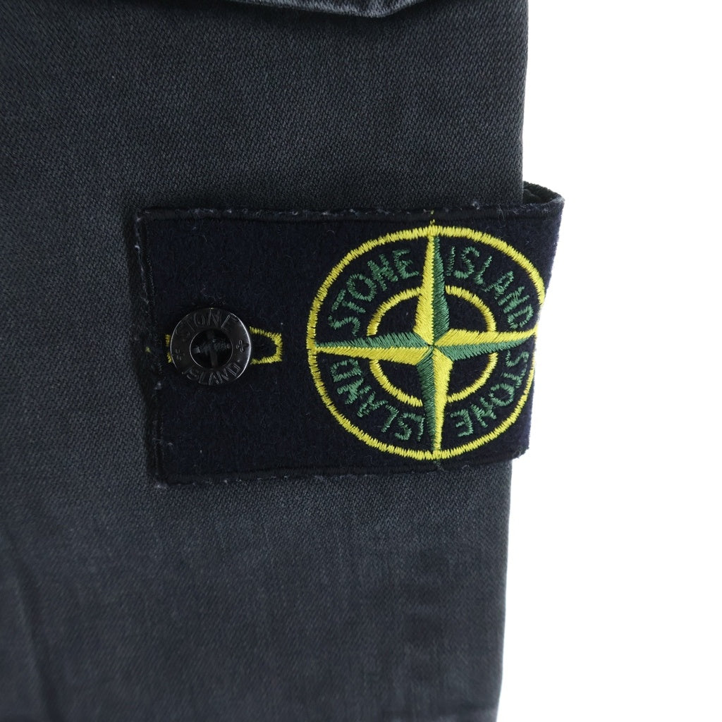 STONE ISLAND(ストーンアイランド) TYPE-SL Cargo Pants ロゴワッペン フェード加工 カーゴパンツ ブラック 7315318L1