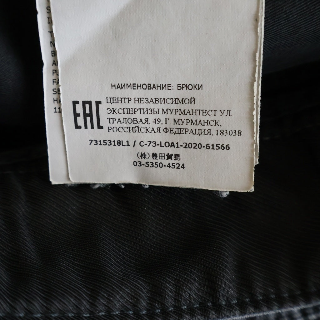STONE ISLAND(ストーンアイランド) TYPE-SL Cargo Pants ロゴワッペン フェード加工 カーゴパンツ ブラック 7315318L1