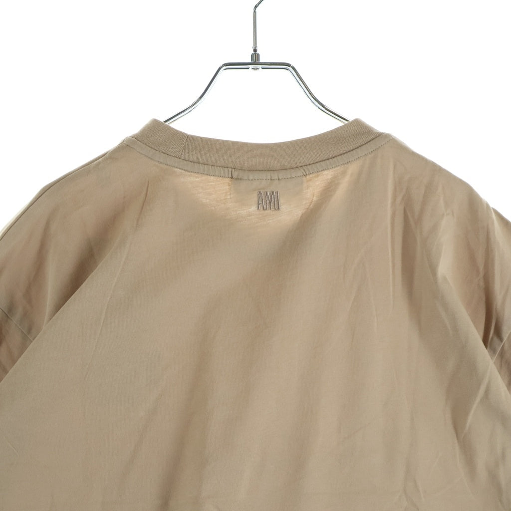 AMI Alexandre Mattiussi(アミアレクサンドルマテュッシ) T-Shirt ハートロゴ 半袖Tシャツ ベージュ A21FJ109.723