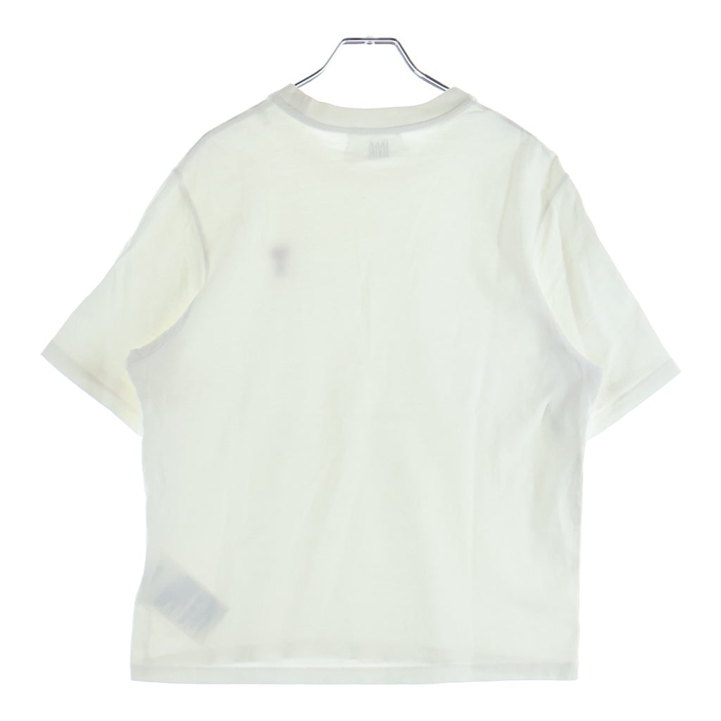 AMI Alexandre Mattiussi(アミアレクサンドルマテュッシ) T-Shirt ハートロゴ 半袖Tシャツ ホワイト BFUTS005.726