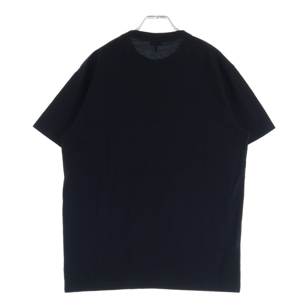 LOEWE(ロエベ) T-Shirt グリッチ アナグラムロゴ刺繍 半袖Tシャツ ブラック H526Y22J61