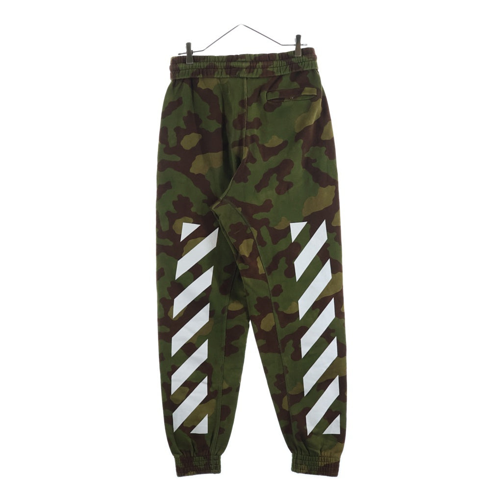OFF-WHITE(オフホワイト) 17AW Sweatpants カモフラージュ 迷彩スウェットパンツ カーキ OMCA048F17601025