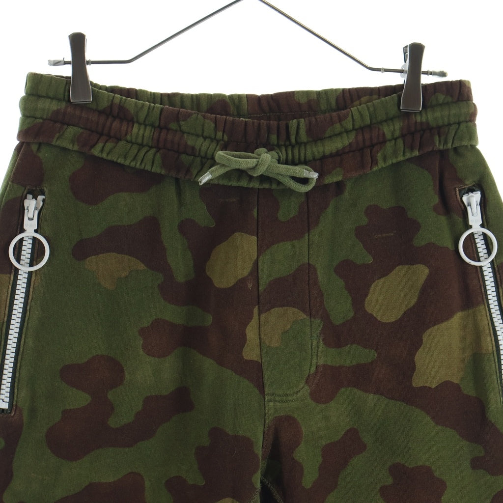 OFF-WHITE(オフホワイト) 17AW Sweatpants カモフラージュ 迷彩スウェットパンツ カーキ OMCA048F17601025