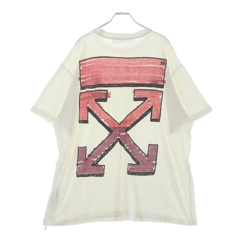 OFF-WHITE(オフホワイト) 21SS Makers Arrow T-Shirt 半袖Tシャツ ホワイト OMAA038R21JER002