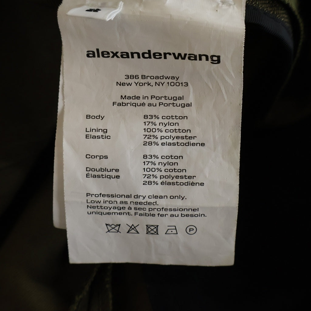 ALEXANDER WANG(アレキサンダーワン) Safari Shorts ウエストロゴ ショーツ ハーフパンツ カーキ レディース 1WC1224450