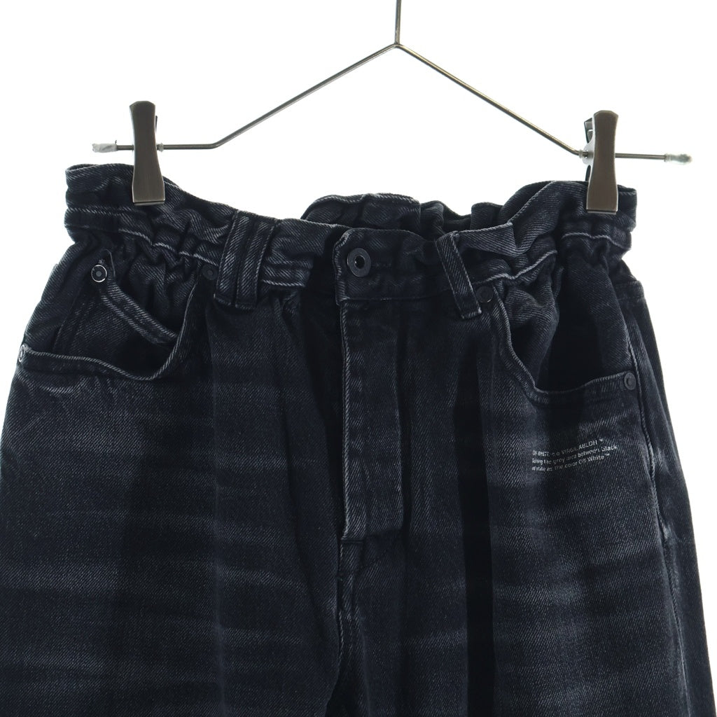 OFF-WHITE(オフホワイト) 19SS Belt Denim Pants ダメージ加工 デニムパンツ グレー OMYA005S19C27025
