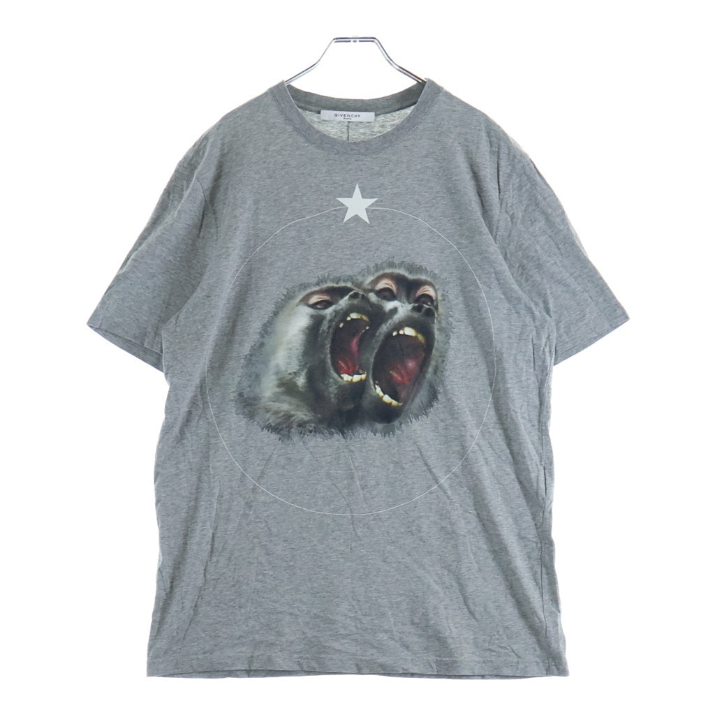 GIVENCHY(ジバンシィ) Monkey Brothers モンキーブラザーズ 半袖T-Shirt グレー 16Y 7701 484