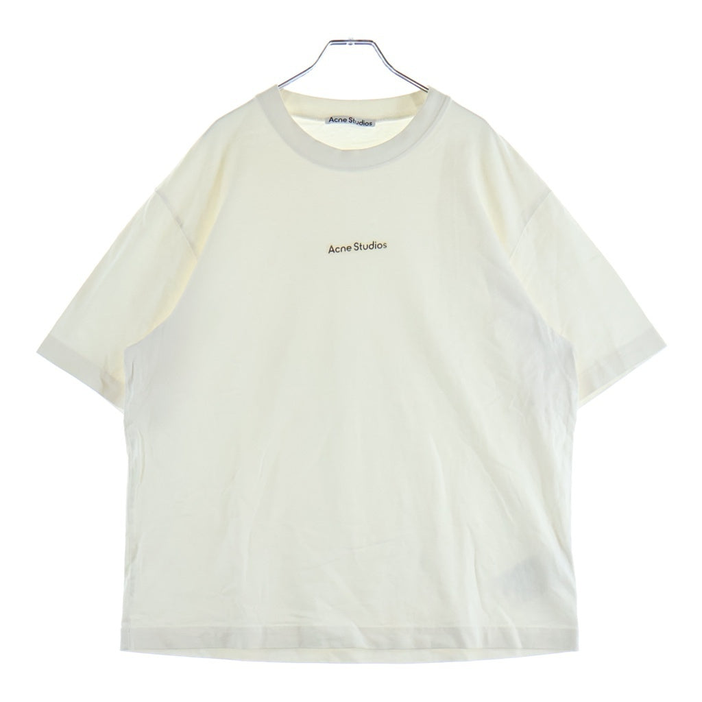 Acne Studios(アクネ ストゥディオズ) T-Shirt ロゴプリント 半袖Tシャツ ホワイト FN-UX-TSHI000051